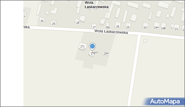 Wola Łaskarzewska, Wola Łaskarzewska, 27b, mapa Wola Łaskarzewska