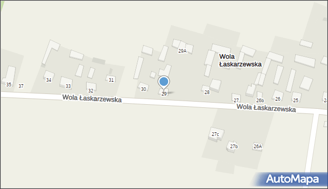 Wola Łaskarzewska, Wola Łaskarzewska, 29, mapa Wola Łaskarzewska