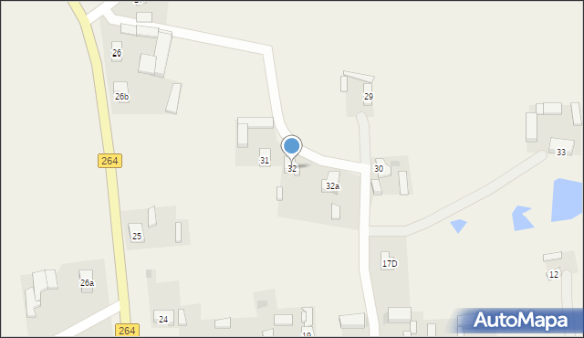 Wola Łaszczowa, Wola Łaszczowa, 32, mapa Wola Łaszczowa