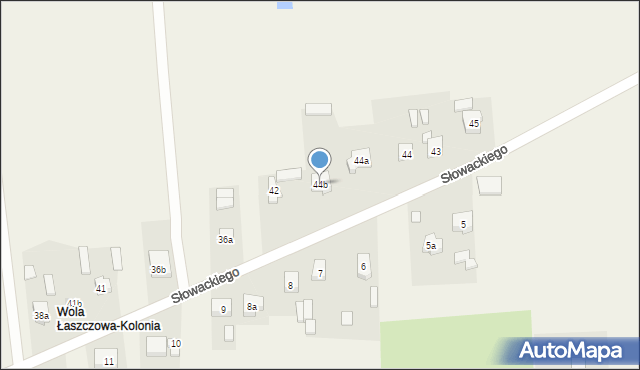 Wola Łaszczowa, Wola Łaszczowa, 44b, mapa Wola Łaszczowa
