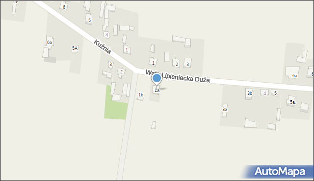 Wola Lipieniecka Duża, Wola Lipieniecka Duża, 1a, mapa Wola Lipieniecka Duża