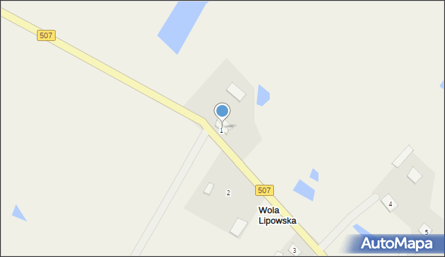 Wola Lipowska, Wola Lipowska, 1a, mapa Wola Lipowska