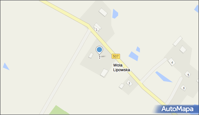 Wola Lipowska, Wola Lipowska, 2, mapa Wola Lipowska