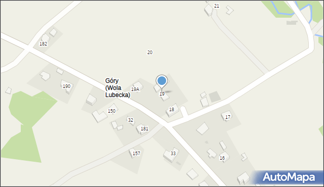 Wola Lubecka, Wola Lubecka, 19, mapa Wola Lubecka