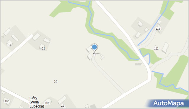 Wola Lubecka, Wola Lubecka, 21, mapa Wola Lubecka