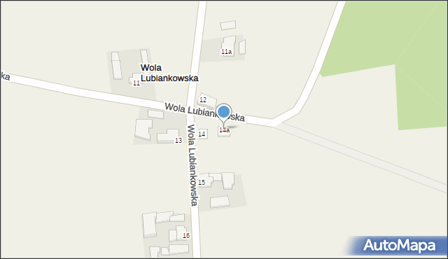 Wola Lubiankowska, Wola Lubiankowska, 14a, mapa Wola Lubiankowska