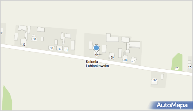 Wola Lubiankowska, Wola Lubiankowska, 30, mapa Wola Lubiankowska