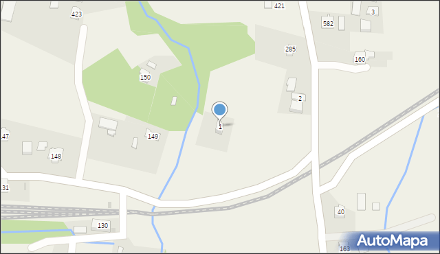 Wola Łużańska, Wola Łużańska, 1, mapa Wola Łużańska