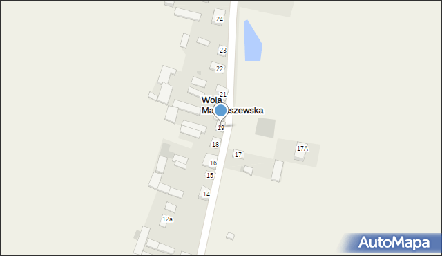 Wola Magnuszewska, Wola Magnuszewska, 19, mapa Wola Magnuszewska