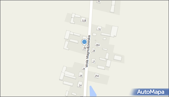 Wola Magnuszewska, Wola Magnuszewska, 29, mapa Wola Magnuszewska