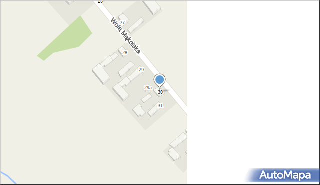 Wola Mąkolska, Wola Mąkolska, 30, mapa Wola Mąkolska