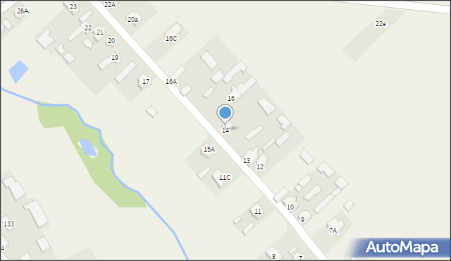 Wola Makowska, Wola Makowska, 14, mapa Wola Makowska