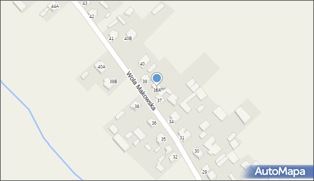 Wola Makowska, Wola Makowska, 38A, mapa Wola Makowska