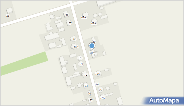 Wola Makowska, Wola Makowska, 70A, mapa Wola Makowska