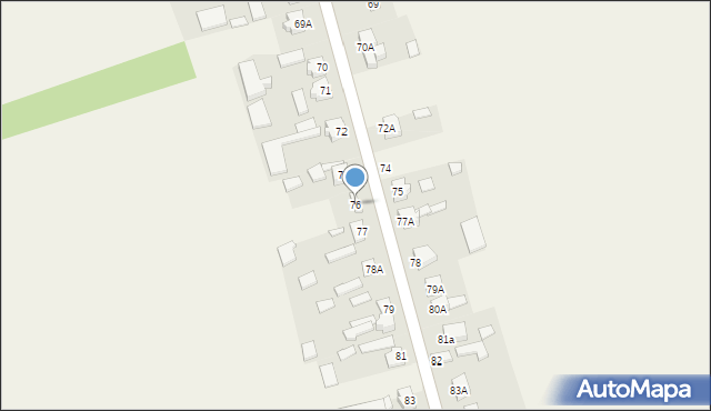 Wola Makowska, Wola Makowska, 76, mapa Wola Makowska