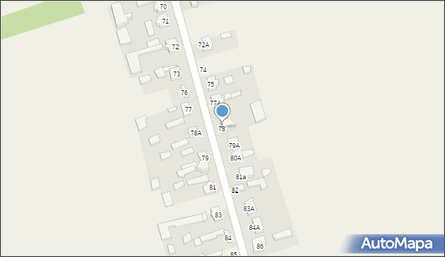 Wola Makowska, Wola Makowska, 78, mapa Wola Makowska