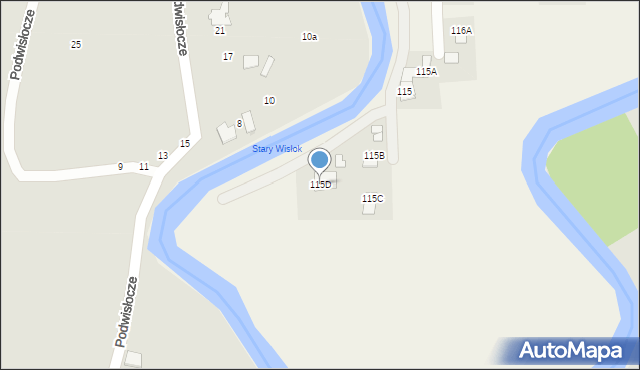Wola Mała, Wola Mała, 115D, mapa Wola Mała