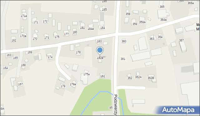 Wola Mała, Wola Mała, 182a, mapa Wola Mała
