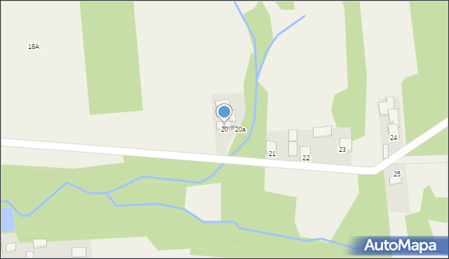 Wola Malkowska, Wola Malkowska, 20, mapa Wola Malkowska