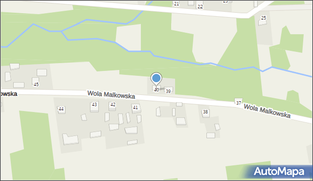 Wola Malkowska, Wola Malkowska, 40, mapa Wola Malkowska