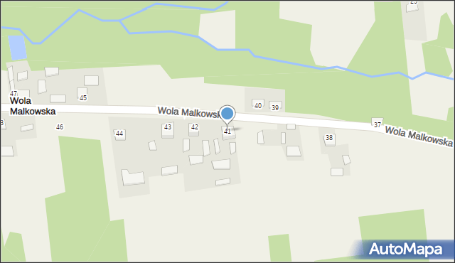 Wola Malkowska, Wola Malkowska, 41, mapa Wola Malkowska
