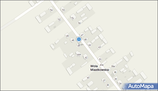 Wola Miastkowska, Wola Miastkowska, 45, mapa Wola Miastkowska