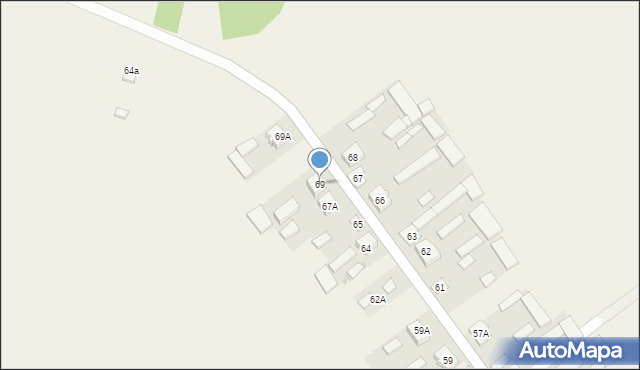 Wola Miastkowska, Wola Miastkowska, 69, mapa Wola Miastkowska