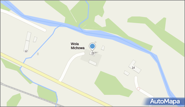 Wola Michowa, Wola Michowa, 13, mapa Wola Michowa