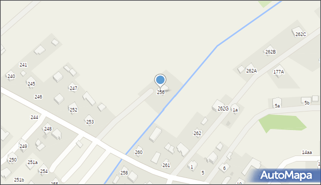 Wola Mielecka, Wola Mielecka, 256, mapa Wola Mielecka
