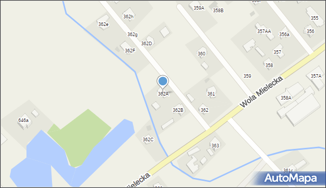 Wola Mielecka, Wola Mielecka, 362A, mapa Wola Mielecka