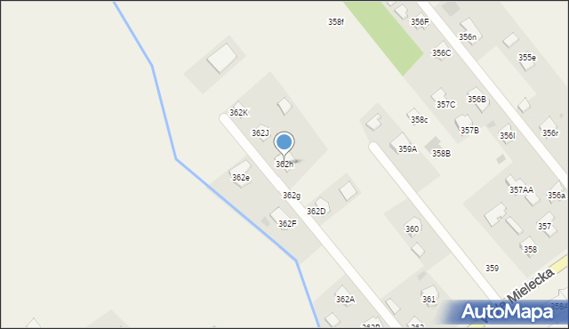 Wola Mielecka, Wola Mielecka, 362h, mapa Wola Mielecka