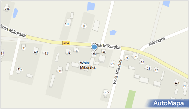 Wola Mikorska, Wola Mikorska, 29, mapa Wola Mikorska