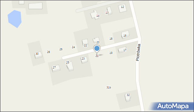 Wola Muntowska, Wola Muntowska, 21, mapa Wola Muntowska