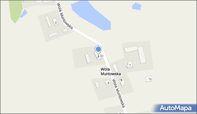 Wola Muntowska, Wola Muntowska, 8, mapa Wola Muntowska