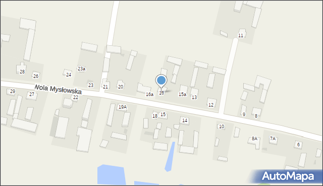Wola Mysłowska, Wola Mysłowska, 16, mapa Wola Mysłowska