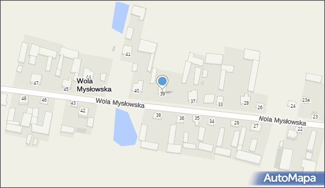 Wola Mysłowska, Wola Mysłowska, 39, mapa Wola Mysłowska