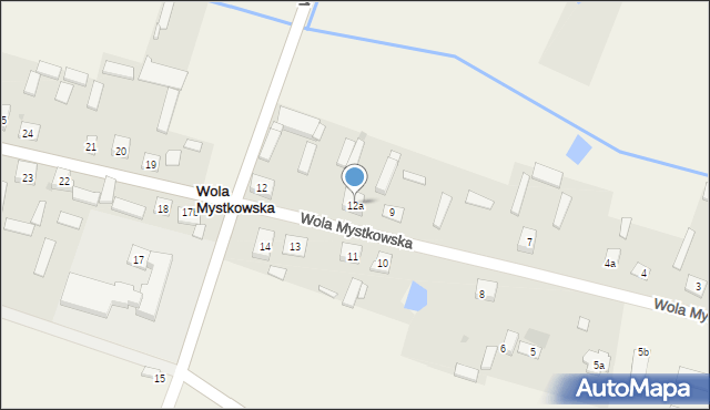 Wola Mystkowska, Wola Mystkowska, 12a, mapa Wola Mystkowska