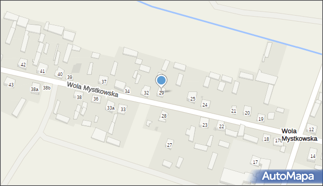 Wola Mystkowska, Wola Mystkowska, 29, mapa Wola Mystkowska