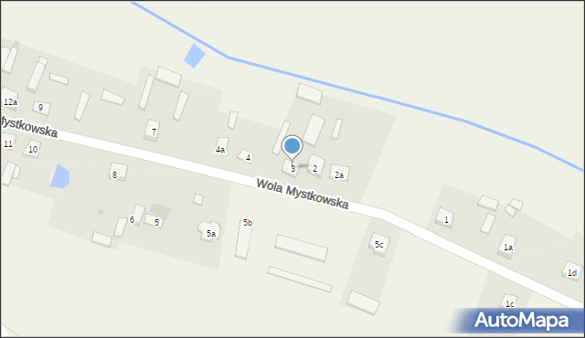 Wola Mystkowska, Wola Mystkowska, 3, mapa Wola Mystkowska