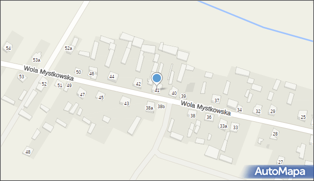Wola Mystkowska, Wola Mystkowska, 41, mapa Wola Mystkowska