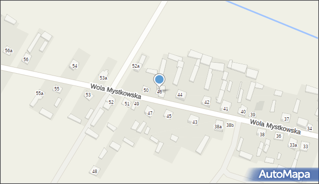 Wola Mystkowska, Wola Mystkowska, 46, mapa Wola Mystkowska