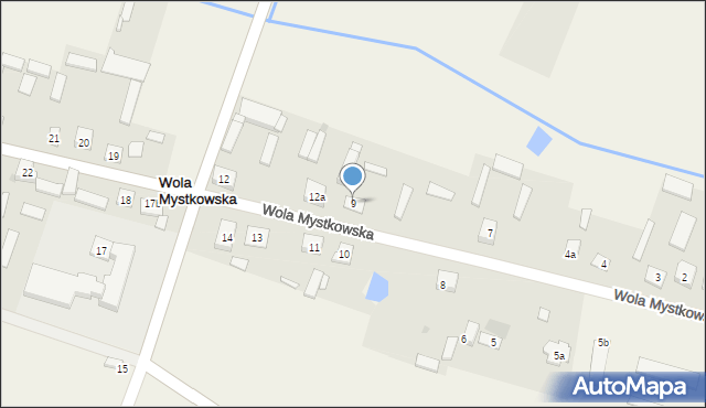 Wola Mystkowska, Wola Mystkowska, 9, mapa Wola Mystkowska