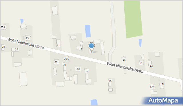 Wola Niechcicka Stara, Wola Niechcicka Stara, 16A, mapa Wola Niechcicka Stara