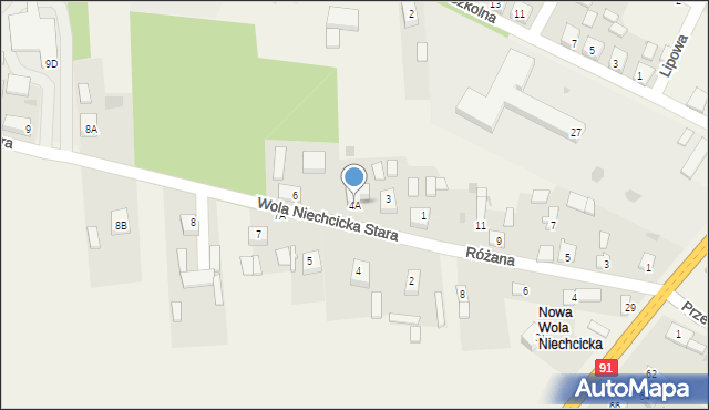 Wola Niechcicka Stara, Wola Niechcicka Stara, 4A, mapa Wola Niechcicka Stara
