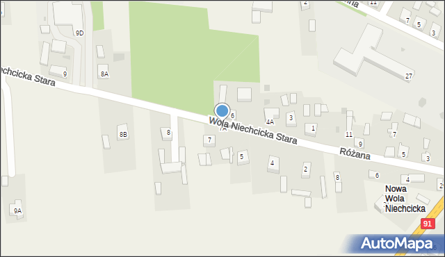 Wola Niechcicka Stara, Wola Niechcicka Stara, 7A, mapa Wola Niechcicka Stara