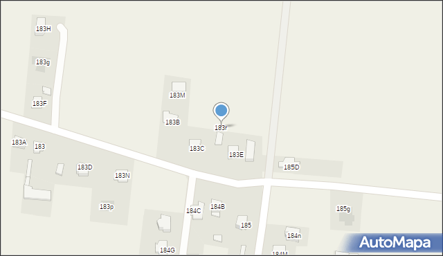 Wola Niemiecka, Wola Niemiecka, 183r, mapa Wola Niemiecka