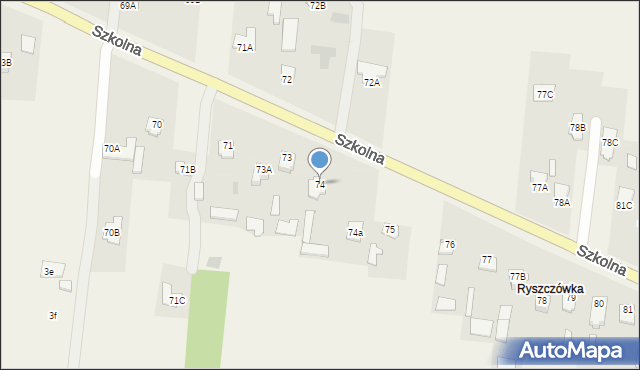 Wola Niemiecka, Wola Niemiecka, 74, mapa Wola Niemiecka