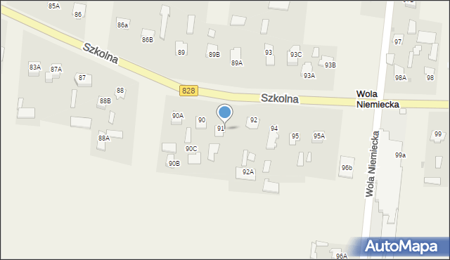 Wola Niemiecka, Wola Niemiecka, 91a, mapa Wola Niemiecka