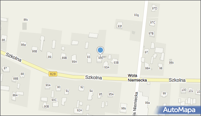 Wola Niemiecka, Wola Niemiecka, 93C, mapa Wola Niemiecka