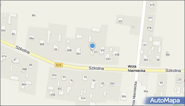 Wola Niemiecka, Wola Niemiecka, 93D, mapa Wola Niemiecka